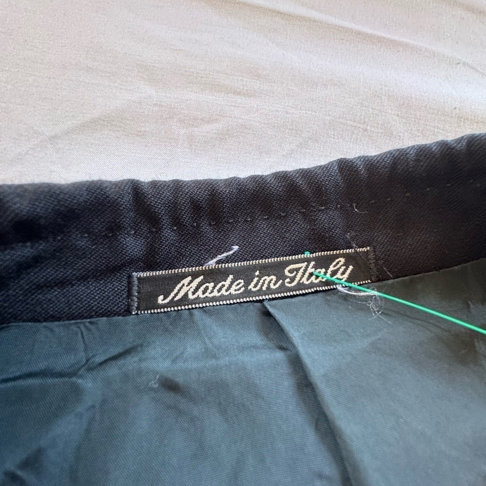 Valentino UOMO Black Double Breasted 100% Wool Suit Jacket - Picture 5 of 8